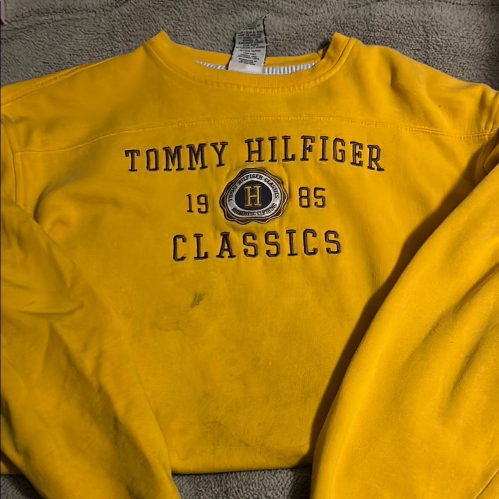Tommy Hilfiger Yellow Crewneck Sweater